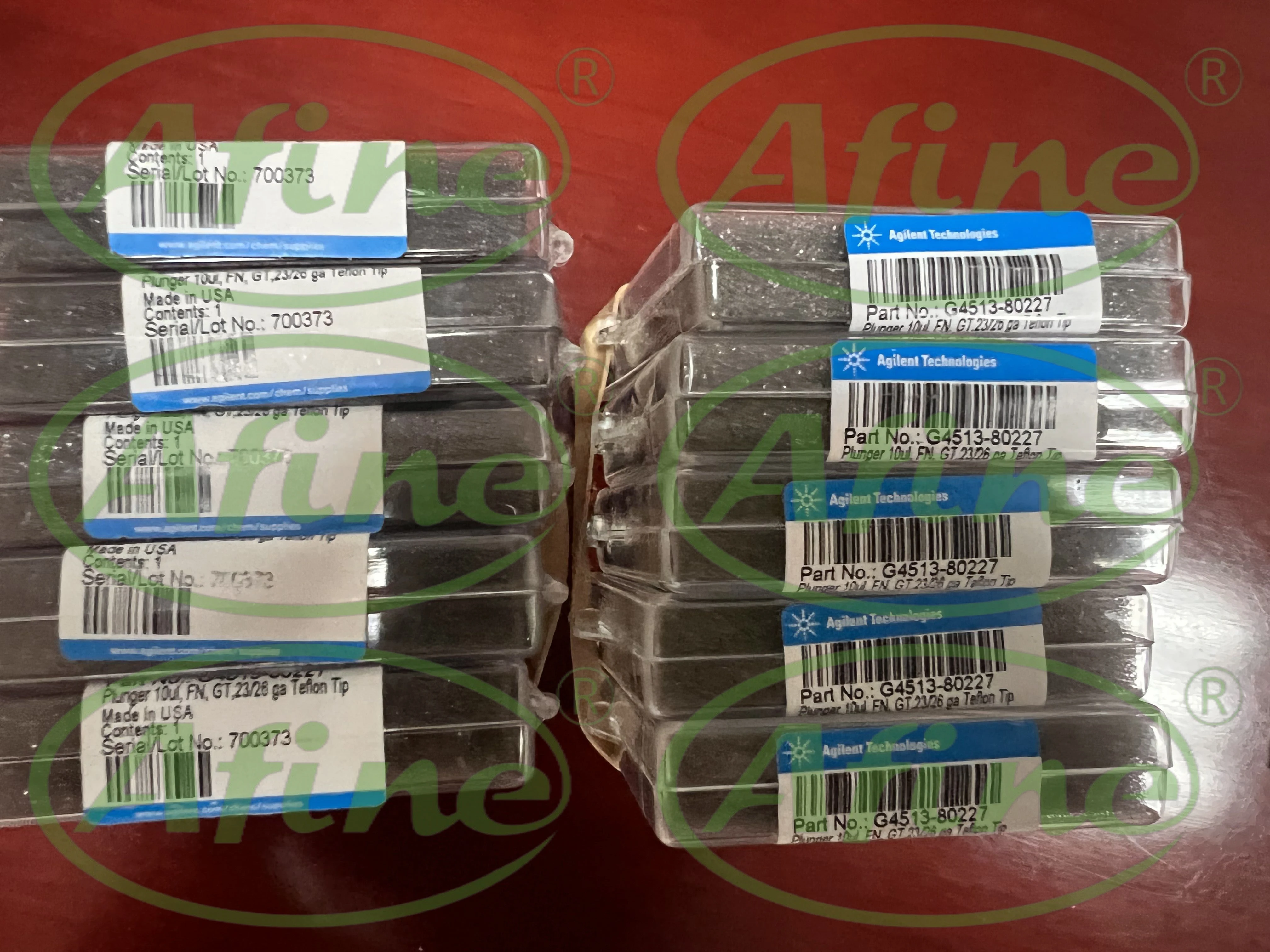AFINE Agilent GC Autosampler Injection Needles G4513-80227 ALS Needle Actuators Blue Series 10 µL Fixed Needle PTFE Tip
AFINE Agilent GC Autosampler Injection Needles G4513-80227 ALS Needle Actuators Blue Series 10 µL Fixed Needle PTFE Tip