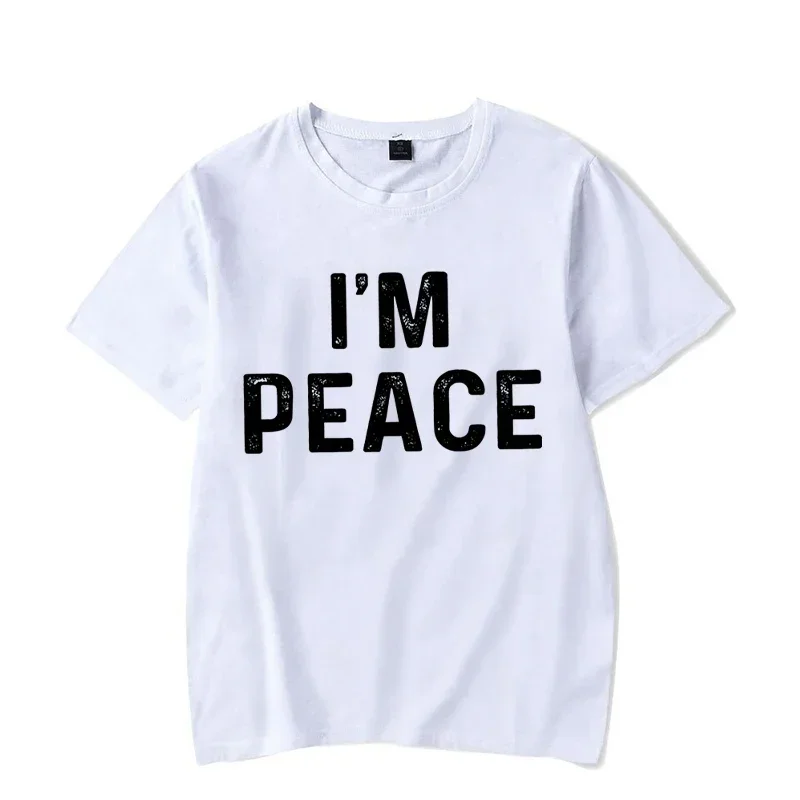 Couple T-shirt I'm Peace I Come in Peace Printed Women's T-shirt Summer Fashion Short Sleeve T-shirt Branded Women's Couple Tops
Couple T-shirt I'm Peace I Come in Peace Printed Women's T-shirt Summer Fashion Short Sleeve T-shirt Branded Women's Couple Tops