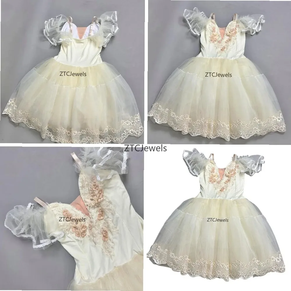 Elegant Beige Ballet Tutu Dress Girls Cosplay Dance Costume Leotard Stage Performance Party Wear
Elegant Beige Ballet Tutu Dress Girls Cosplay Dance Costume Leotard Stage Performance Party Wear