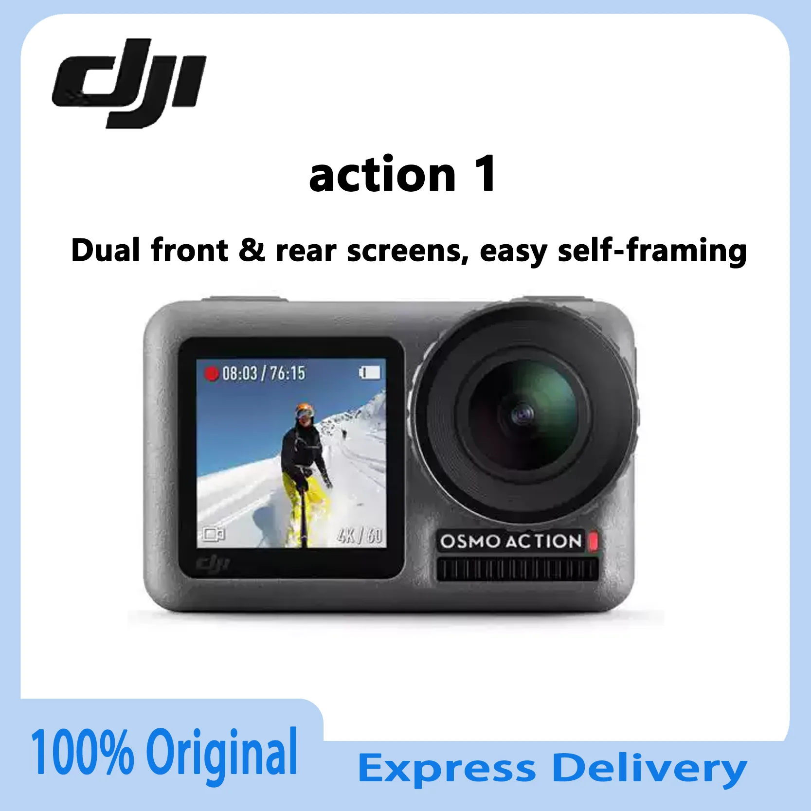 Original DJI Osmo Action 1 Dual Front And Rear Screens For Easy Self Framing 100 Percent Original Express Delivery Action Camera
Original DJI Osmo Action 1 Dual Front And Rear Screens For Easy Self Framing 100 Percent Original Express Delivery Action Camera