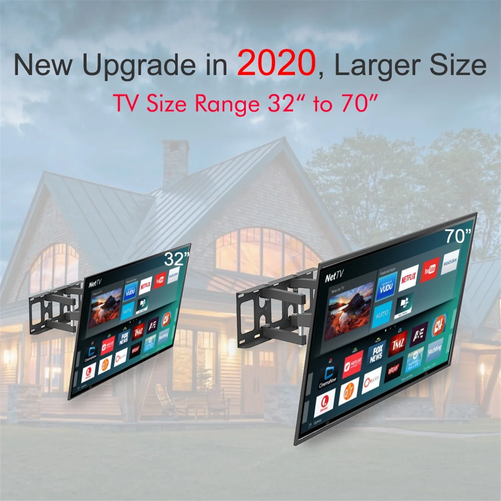 32-70 Inch Double Pendulum Large Base TV Stand Tmds-101 Bearing 50Kg/Vese600*400/Upper And Lower-10~ 10°, easy installation
32-70 Inch Double Pendulum Large Base TV Stand Tmds-101 Bearing 50Kg/Vese600*400/Upper And Lower-10~ 10°, easy installation