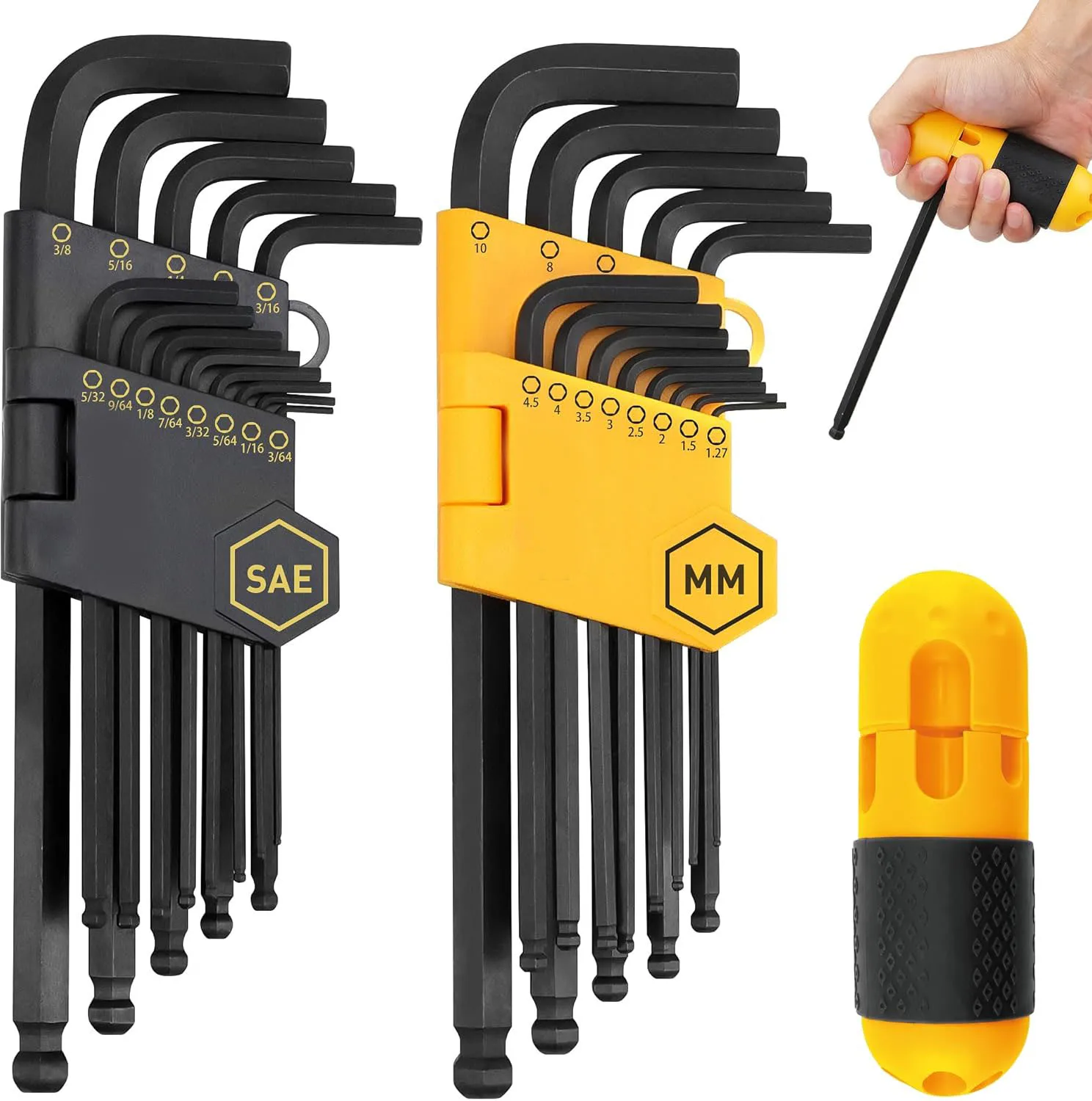 26-piece Metric and Imperial Set with Plastic Bracket Black Finish CR-V Material Ball Head L-type Hex Key Wrench Set
26-piece Metric and Imperial Set with Plastic Bracket Black Finish CR-V Material Ball Head L-type Hex Key Wrench Set