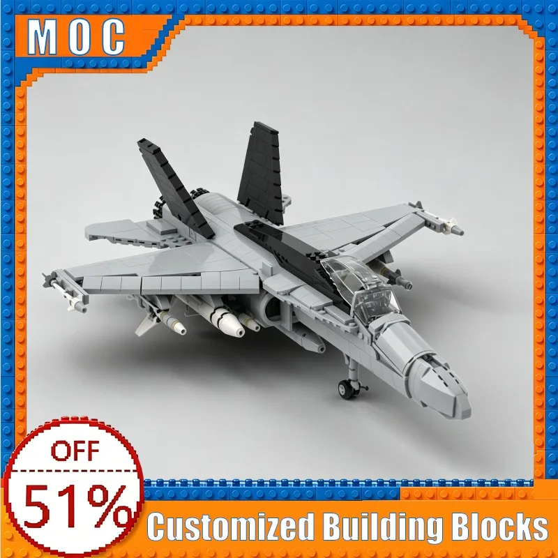 1013Pcs F-18 Fighter Jet Aircraft Model Creative Building Blocks MOC Assembly Educational Toy Collection Birthday Popular Gifts
1013Pcs F-18 Fighter Jet Aircraft Model Creative Building Blocks MOC Assembly Educational Toy Collection Birthday Popular Gifts