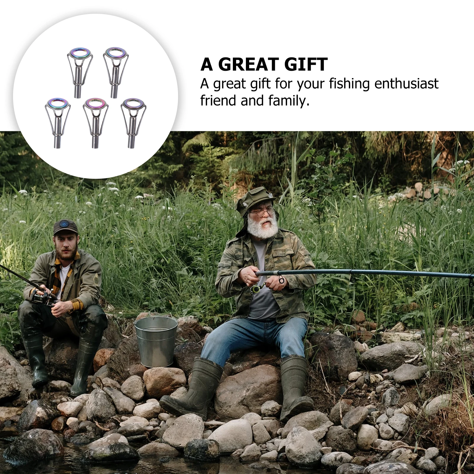Fishing Rod Guide Ring Accessories Stainless Steel Wire Hole Pole Loops Durable Oxidation Reusable Small Size Gift
Fishing Rod Guide Ring Accessories Stainless Steel Wire Hole Pole Loops Durable Oxidation Reusable Small Size Gift
