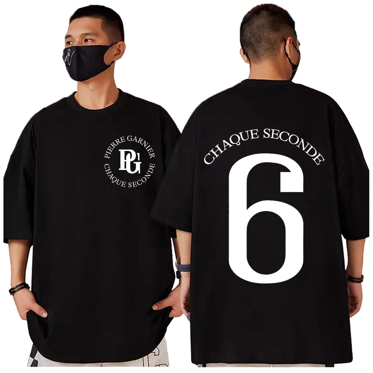 Pierre Garnier Chaque Seconde Album Print T-shirt Men Women Pop Music Short Sleeve T Shirts Summer Casual Loose Cotton T-shirts 
Pierre Garnier Chaque Seconde Album Print T-shirt Men Women Pop Music Short Sleeve T Shirts Summer Casual Loose Cotton T-shirts