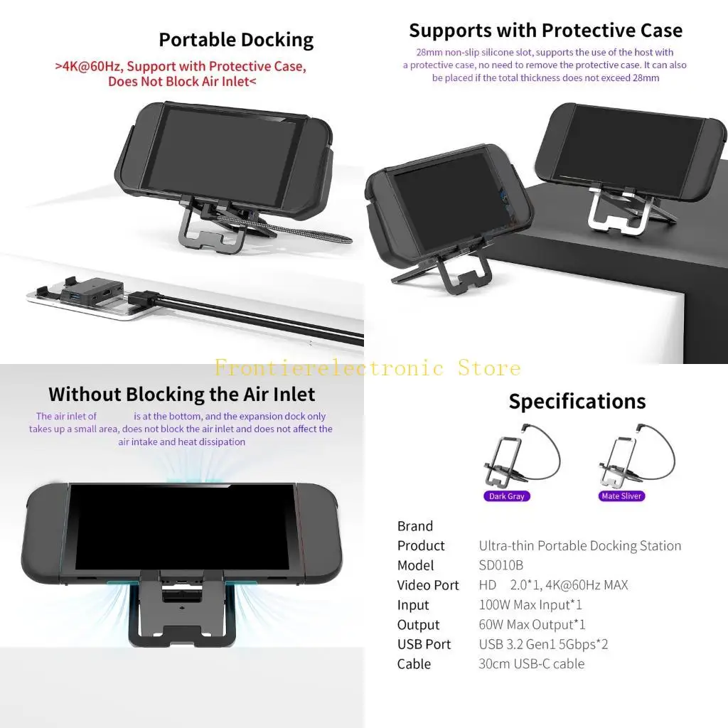 G8DB Universal Gaming Console Dock Stand with Multiple Port USB C Docking Station
G8DB Universal Gaming Console Dock Stand with Multiple Port USB C Docking Station