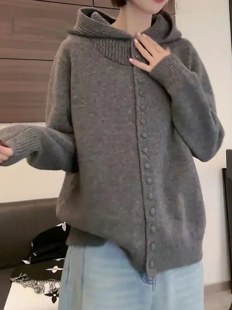 Large Size Spring New Design Color Hooded Knitted Cardigan Women's Fashionable Versatile Top Korean Style Long Sleeve
Large Size Spring New Design Color Hooded Knitted Cardigan Women's Fashionable Versatile Top Korean Style Long Sleeve