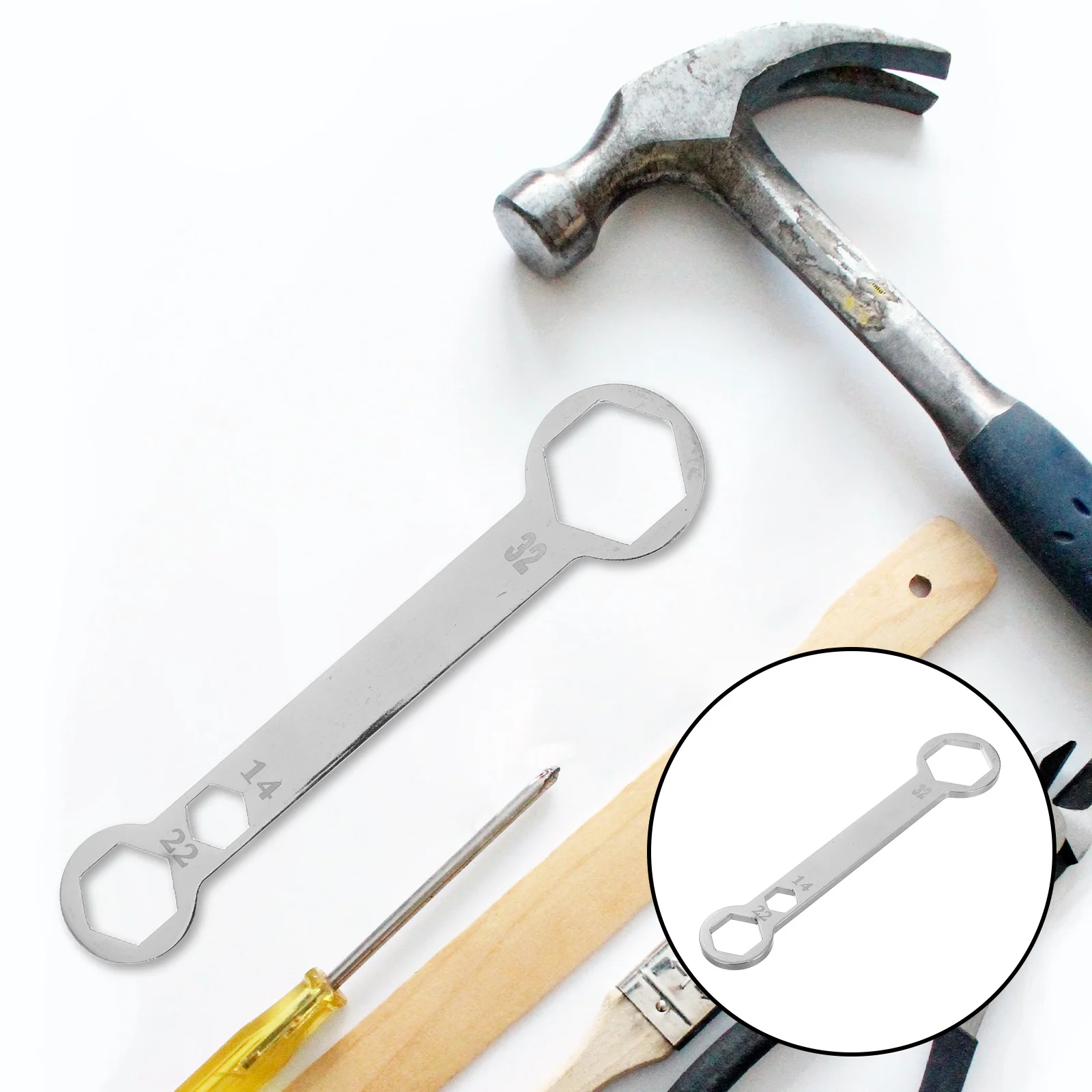 Motorcycle Axle Wrench Durable Chrome Vanadium Steel Multifunctional Front Rear Axle Disassembly Tool Motorcycle Maintenance
Motorcycle Axle Wrench Durable Chrome Vanadium Steel Multifunctional Front Rear Axle Disassembly Tool Motorcycle Maintenance