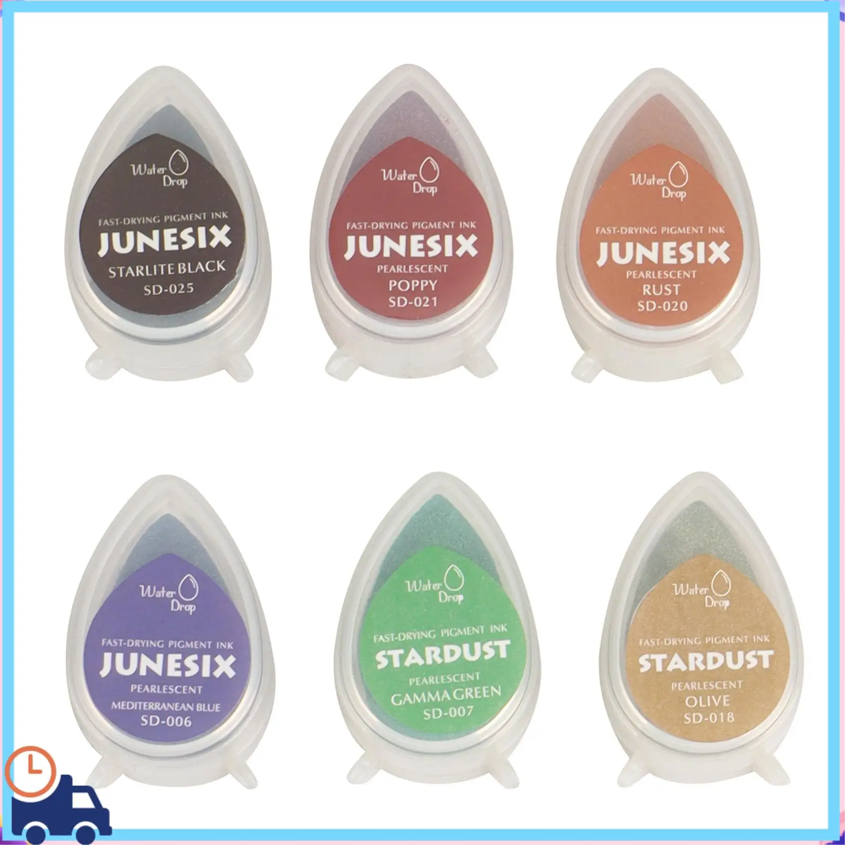 Latest 32 Colors Multi-Colored Water Drop Inkpad Set Glitter Effect For Scrapbooking Rubber Stamps Ink Pad Template Coloring
Latest 32 Colors Multi-Colored Water Drop Inkpad Set Glitter Effect For Scrapbooking Rubber Stamps Ink Pad Template Coloring