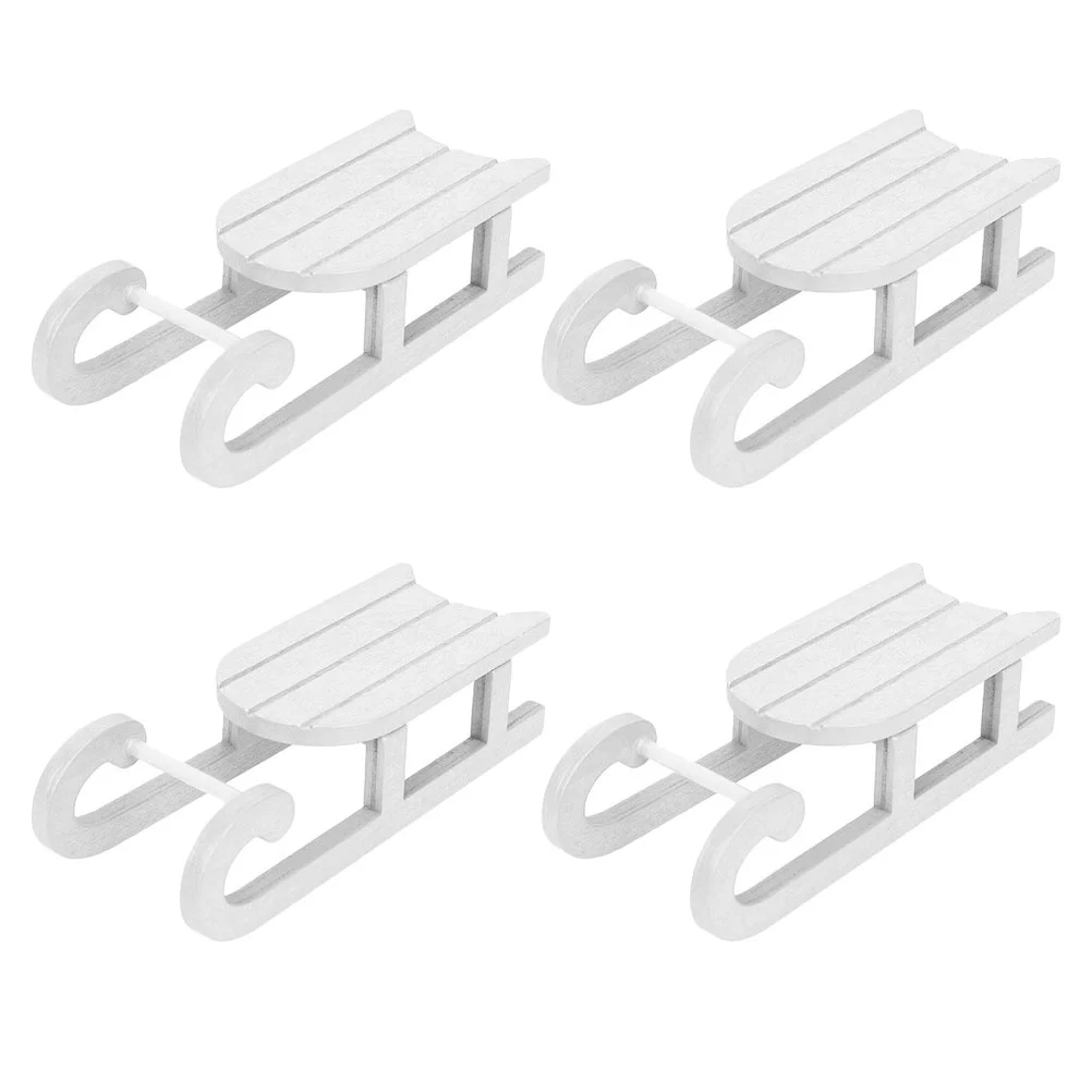 4 Pcs Sled Christmas Sleigh Ornaments Wooden Crafts Mini Decoration White Xmas Desktop
4 Pcs Sled Christmas Sleigh Ornaments Wooden Crafts Mini Decoration White Xmas Desktop