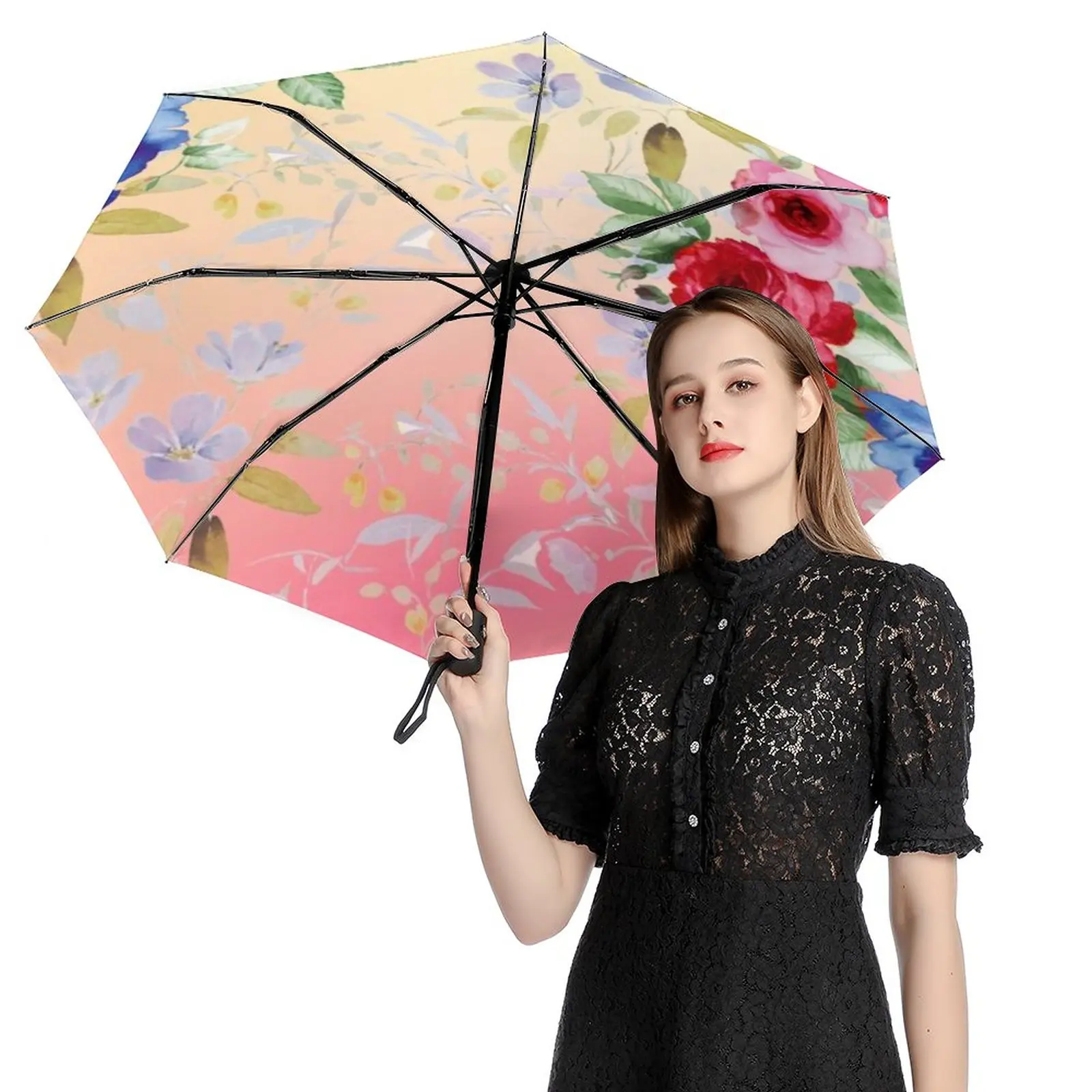 Automatic Umbrella Rain Sun Rain Anti Uv Windproof Beach Umbrella Girl Parasol Folding Parasol Umbrellas Rain Women Portable96
Automatic Umbrella Rain Sun Rain Anti Uv Windproof Beach Umbrella Girl Parasol Folding Parasol Umbrellas Rain Women Portable96