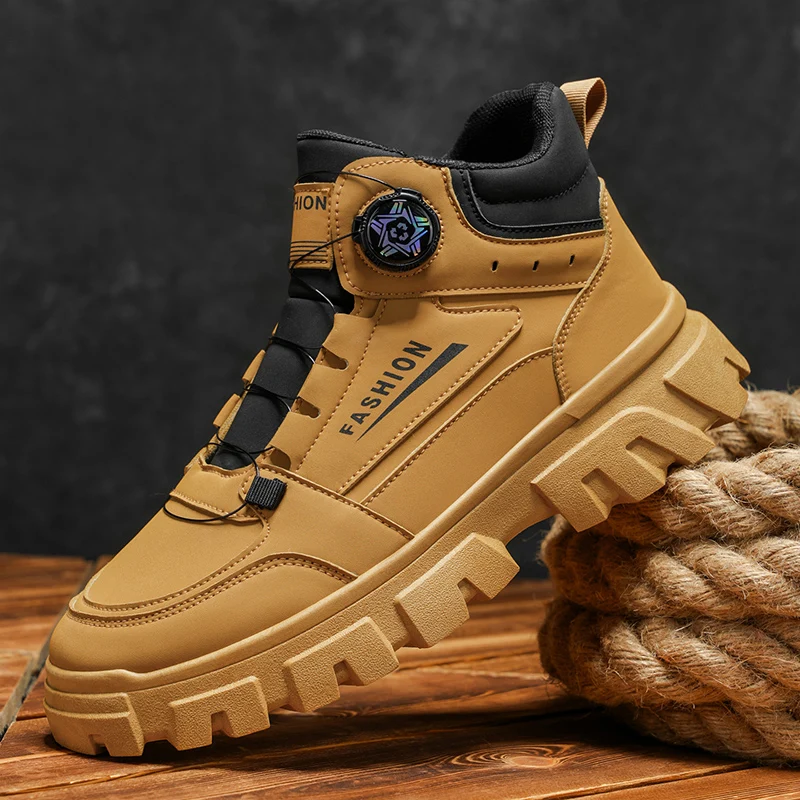 Мужские оксфорды, повседневные высокие кроссовки, уличная рабочая обувь, прочная, удобная, нескользящая
Мужские оксфорды, повседневные высокие кроссовки, уличная рабочая обувь, прочная, удобная, нескользящая