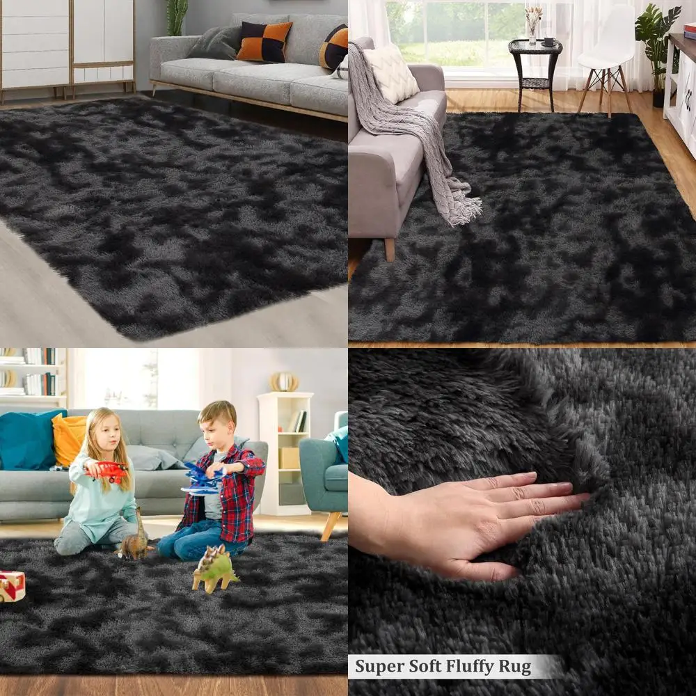 Плюшевый ковер 6x9 футов, очень мягкий, для гостиных и спален, черно-серый
Плюшевый ковер 6x9 футов, очень мягкий, для гостиных и спален, черно-серый