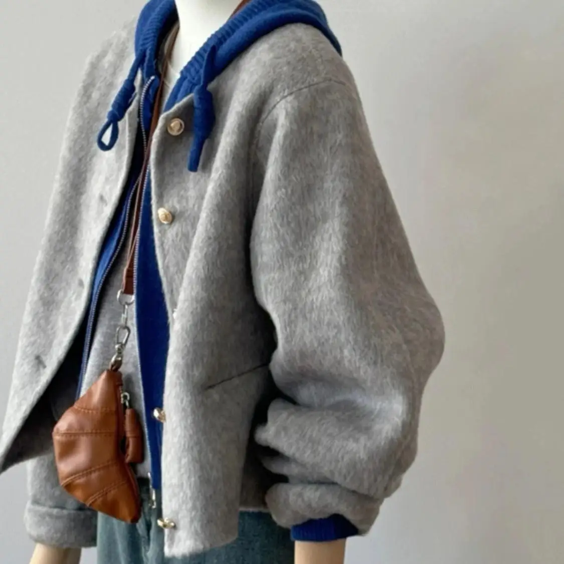 plus Size 300 Pounds Grey Woolen Coat Women's Short Style Korean Version Fashionable Autumn Winter Outerwear for plus Size
plus Size 300 Pounds Grey Woolen Coat Women's Short Style Korean Version Fashionable Autumn Winter Outerwear for plus Size