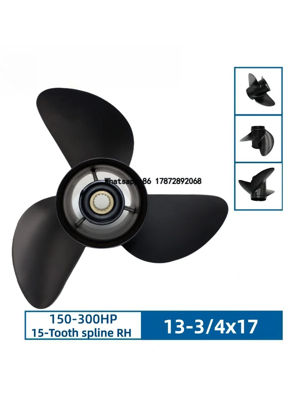 13-3/4x17 Stainless Steel Outboard Propeller for 150-300HP 15 Tooth Replace OEM 6G5-45978-03-98/6G5-45978-03-00 EL
13-3/4x17 Stainless Steel Outboard Propeller for 150-300HP 15 Tooth Replace OEM 6G5-45978-03-98/6G5-45978-03-00 EL