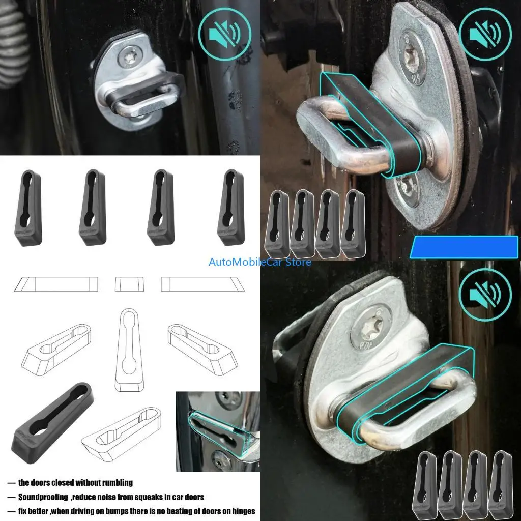 G8TE Automotive Door Lock Silencers Car Door Lock Cushion Pad Upgrades for Car
G8TE Automotive Door Lock Silencers Car Door Lock Cushion Pad Upgrades for Car