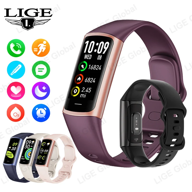 LIGE 2026 New Sport Smartwatch Waterproof Running Fitness Bracelet Blood Pressure Temperature Monitor Smart Band For IOS Android
LIGE 2026 New Sport Smartwatch Waterproof Running Fitness Bracelet Blood Pressure Temperature Monitor Smart Band For IOS Android