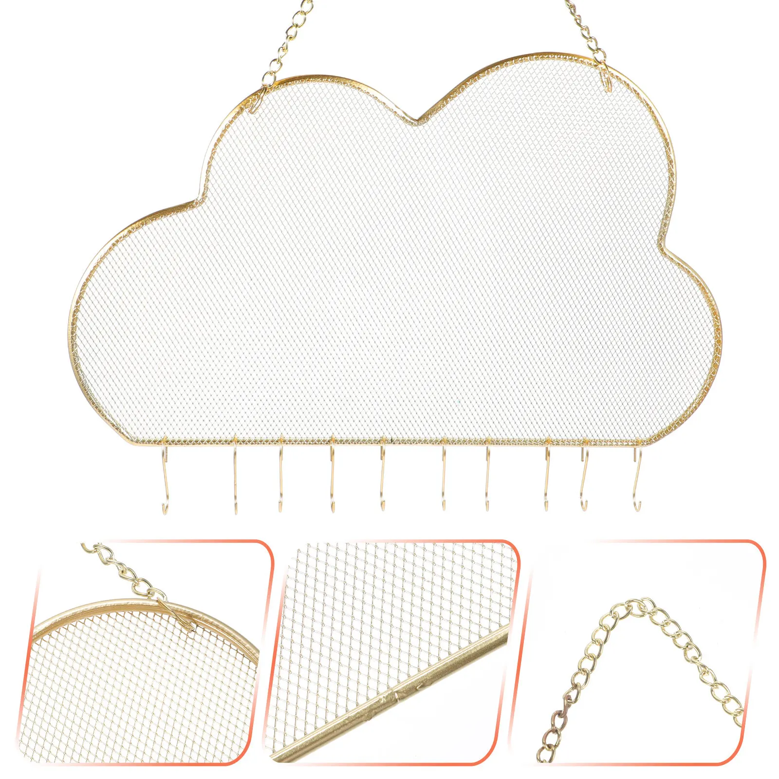 Настенный органайзер для украшений Cloud Hanging: металлическая подставка для серег, держатель для ожерелий и браслетов, компактное решение для хранения в спальне
Настенный органайзер для украшений Cloud Hanging: металлическая подставка для серег, держатель для ожерелий и браслетов, компактное решение для хранения в спальне