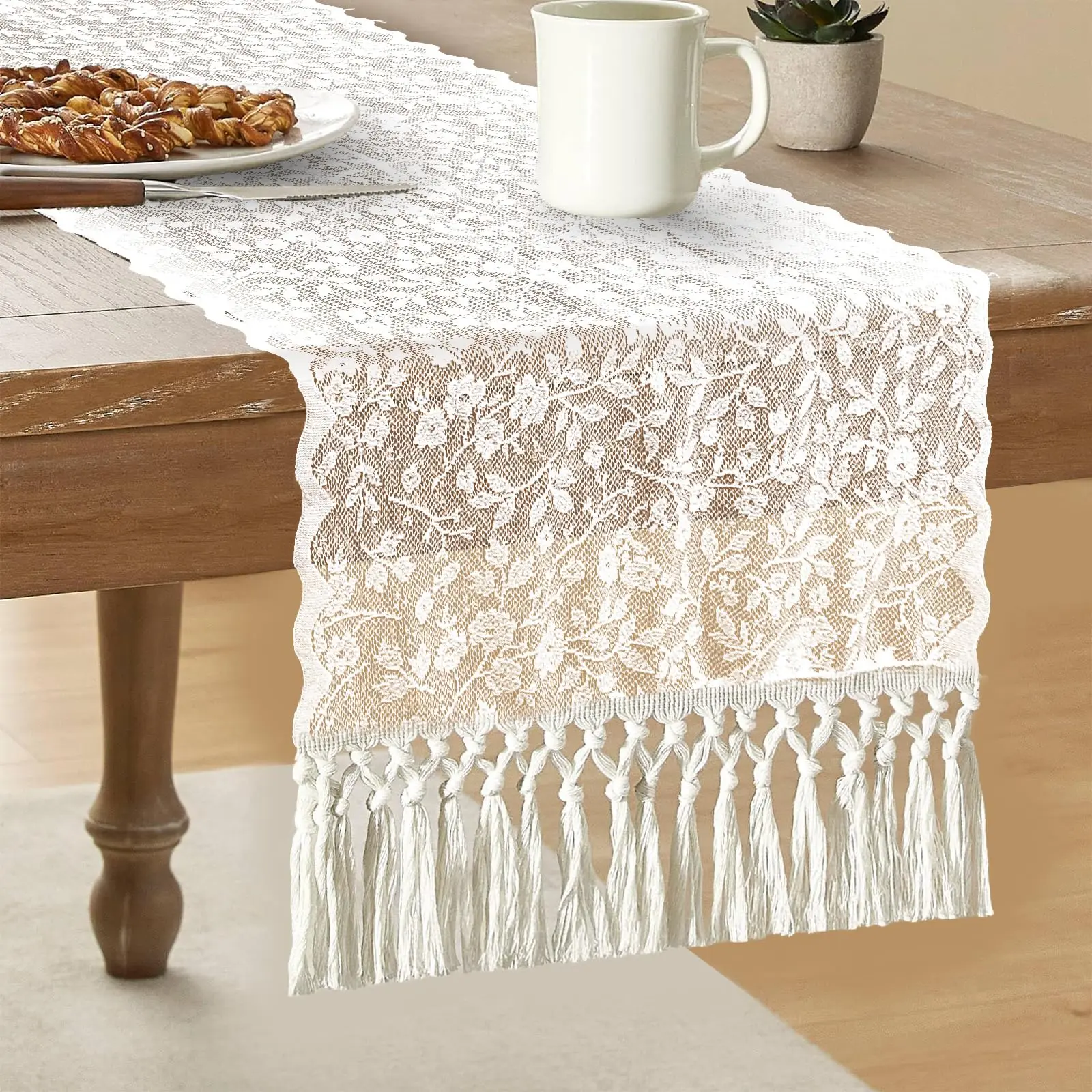 Beige Lace Table Runner Boho Table Runner Vintage Rustic Table Runners for Wedding Bridal Shower Home Dinning Table Decorations
Beige Lace Table Runner Boho Table Runner Vintage Rustic Table Runners for Wedding Bridal Shower Home Dinning Table Decorations