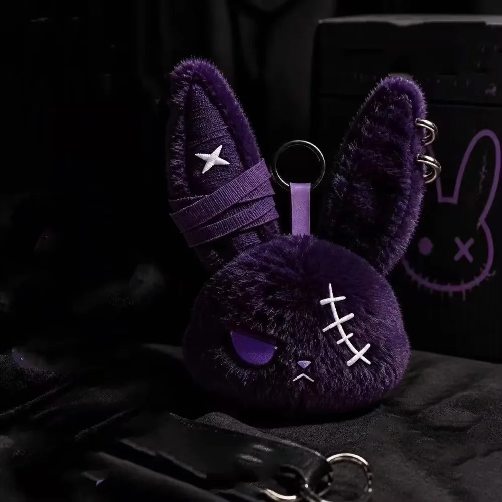 Plush Dark Bunny Plush Doll Embroidered Gothic Style Rabbit Bag Charm Skin Friendly Cute Design Plush Rabbit Pendant
Plush Dark Bunny Plush Doll Embroidered Gothic Style Rabbit Bag Charm Skin Friendly Cute Design Plush Rabbit Pendant