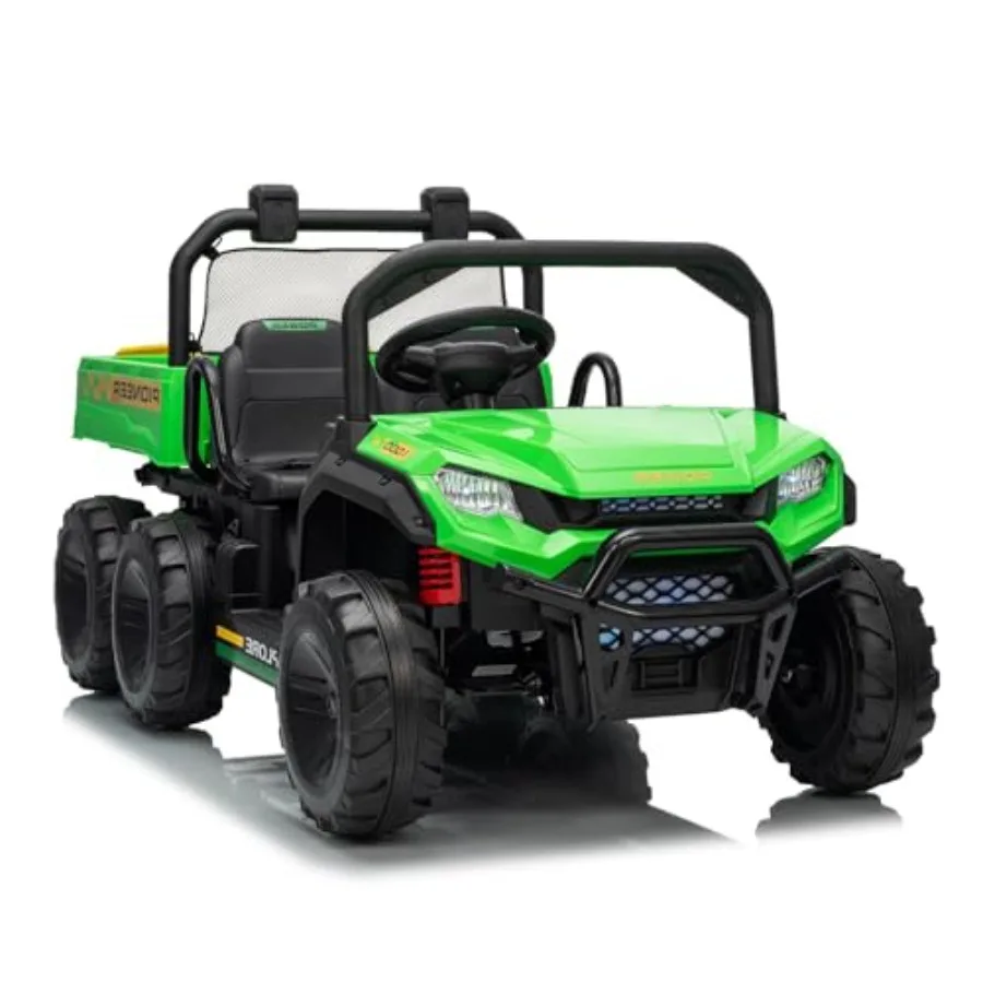 Outdoor 24V electric ride-on dump truck for kids: 4WD off-road UTV, 2-seater with remote control, durable plastic body, red col
Outdoor 24V electric ride-on dump truck for kids: 4WD off-road UTV, 2-seater with remote control, durable plastic body, red col