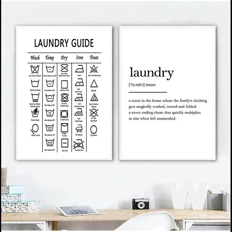 Минималистичная художественная гид для стирки, холст, Настенная картина, декор для ванной комнаты, Чит-лист, плакат, печать, домашний декор, настенные картины
Минималистичная художественная гид для стирки, холст, Настенная картина, декор для ванной комнаты, Чит-лист, плакат, печать, домашний декор, настенные картины
