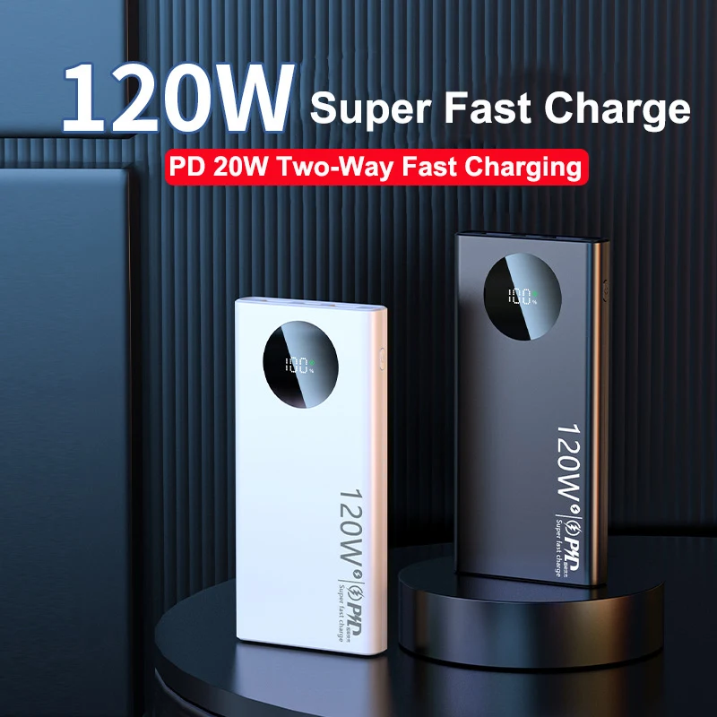 120W Super Fast Charging 20000mAh Power Bank for Huawei Xiaomi Powerbank Portable External Battery Charger For iPhone 16 Samsung
120W Super Fast Charging 20000mAh Power Bank for Huawei Xiaomi Powerbank Portable External Battery Charger For iPhone 16 Samsung