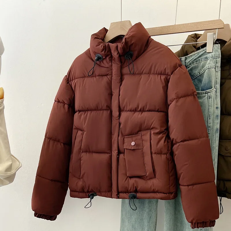 Autumn Winter Women Casual Loose Thicken Jacket Button Up Warm Bread Clothing for Women Puffer Jackets Cardigan Coat
Autumn Winter Women Casual Loose Thicken Jacket Button Up Warm Bread Clothing for Women Puffer Jackets Cardigan Coat