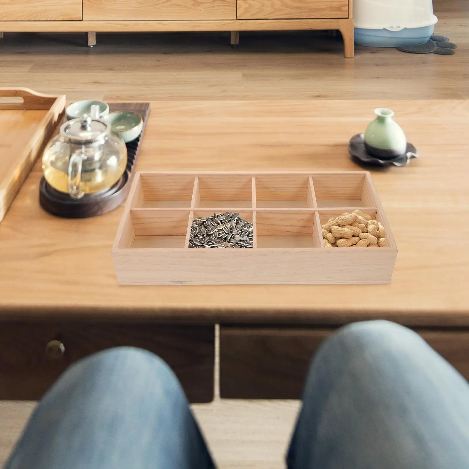 Wooden Storage Box 12 Compartments Snack Tray Tea Bags Candy Container Food Serving Case Dry Fruit Wooden Desktop Box
Wooden Storage Box 12 Compartments Snack Tray Tea Bags Candy Container Food Serving Case Dry Fruit Wooden Desktop Box