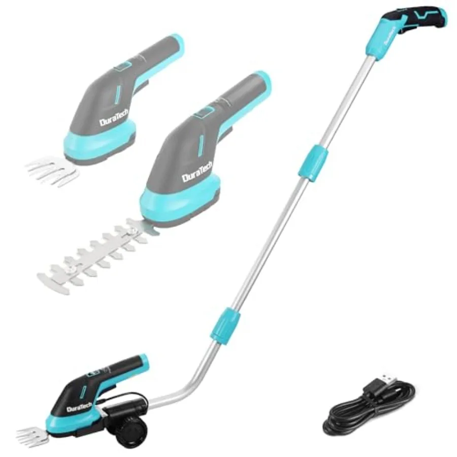 Cordless Hedge Trimmer 3.6V 3-in-1 Handheld Electric Grass Trimmer and Hedge Shears with 50" Wheeled Extension Pole USB Type-C
Cordless Hedge Trimmer 3.6V 3-in-1 Handheld Electric Grass Trimmer and Hedge Shears with 50" Wheeled Extension Pole USB Type-C