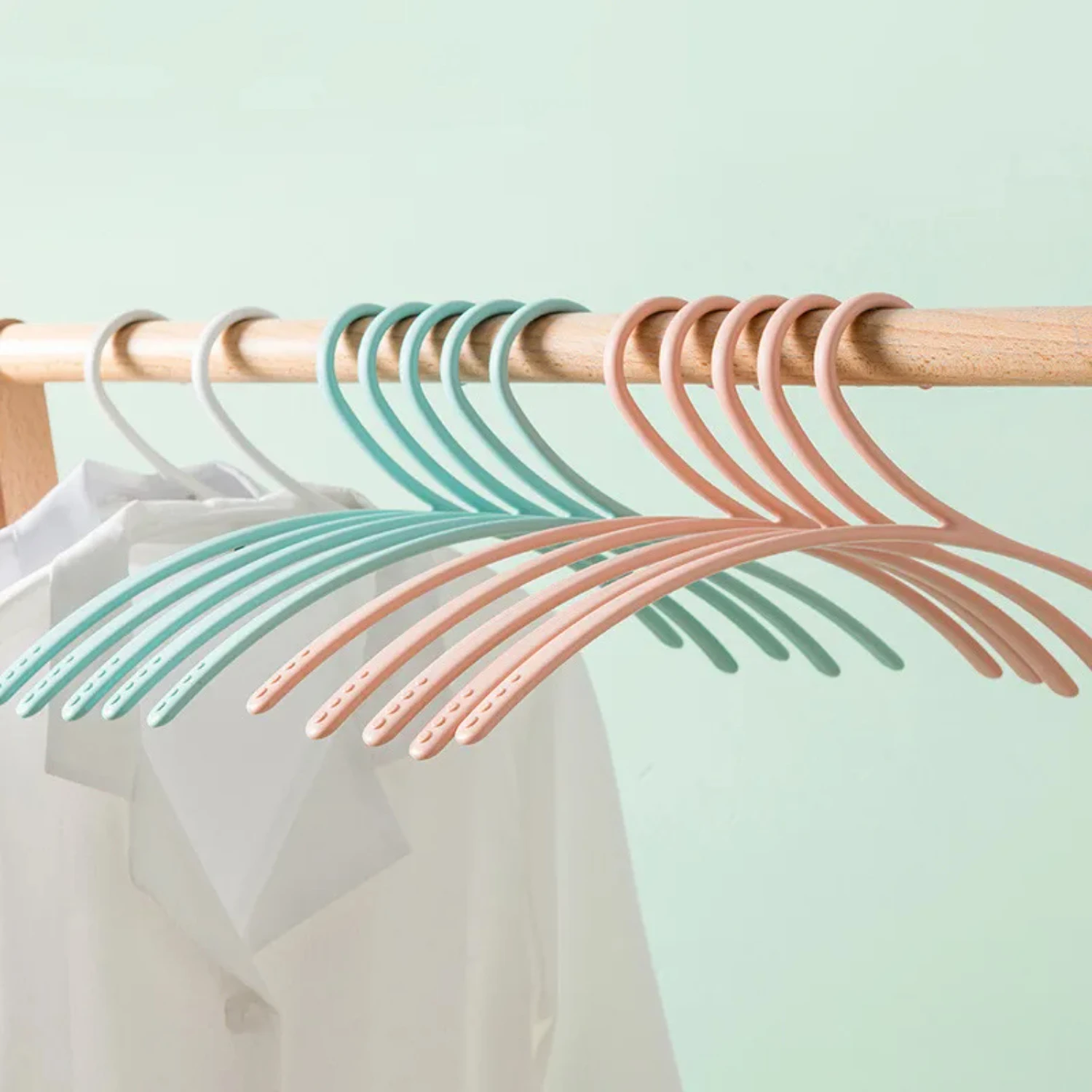 10Pcs Semicircle Wide Shoulder Clothing Rack Hanger Household Adult Non-Slip Seamless Hangers For Clothes Closet Organizer
10Pcs Semicircle Wide Shoulder Clothing Rack Hanger Household Adult Non-Slip Seamless Hangers For Clothes Closet Organizer