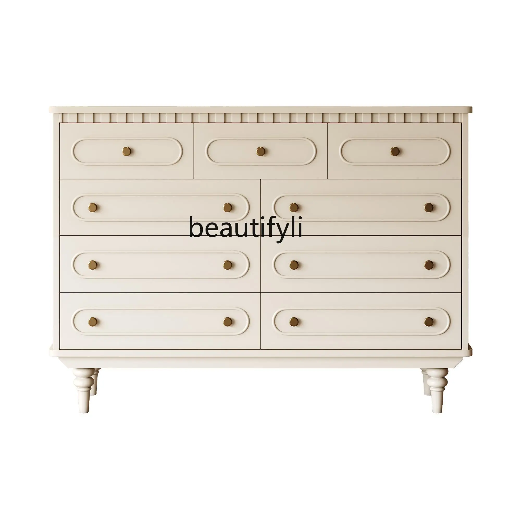 French solid wood bedroom furniture against the wall living room drawer storage cabinet
French solid wood bedroom furniture against the wall living room drawer storage cabinet