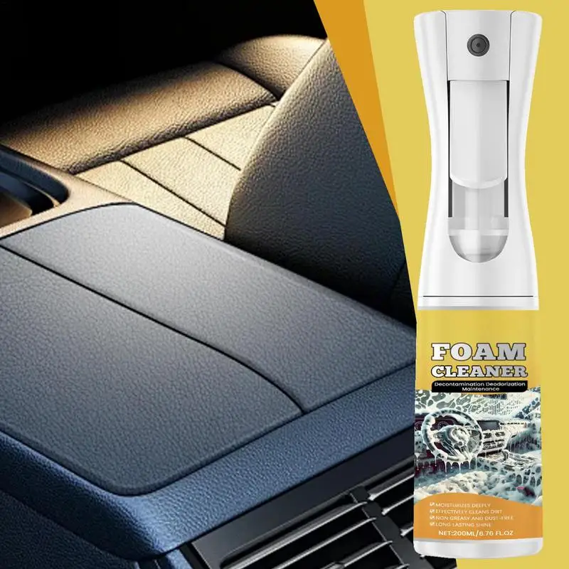 Multi-Purpose Foam Cleaner 200ml Car Cleaning Agent Car Cleaner Seat Steering Wheel Powerful Decontamination Car Supplies
Multi-Purpose Foam Cleaner 200ml Car Cleaning Agent Car Cleaner Seat Steering Wheel Powerful Decontamination Car Supplies