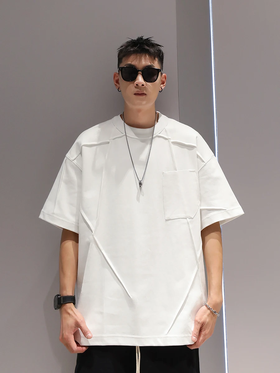 American Sle Loose Fit ort Sve T-irt Men's Summer Casual round Ne Design f Sve Pure Color Faionable Tee
American Sle Loose Fit ort Sve T-irt Men's Summer Casual round Ne Design f Sve Pure Color Faionable Tee