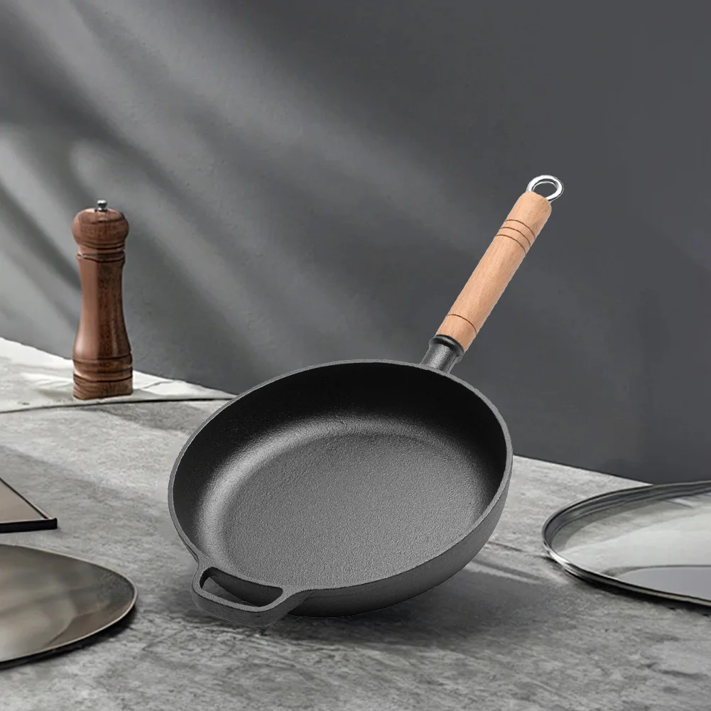 Cast Iron Portable Camping Outdoor Skillet with Wood Handle Nonstick Mini Frying Oil Drizzling Small Pot Kitchen Omelette Pan
Cast Iron Portable Camping Outdoor Skillet with Wood Handle Nonstick Mini Frying Oil Drizzling Small Pot Kitchen Omelette Pan