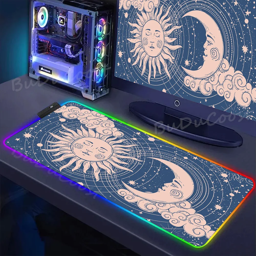 Aesthetics RGB Table Mat Lock Edge Keyboardpad for Computer Tarot Card LED Backlight Mice Mat Kawaii Desk Pad Gaming Accessories
Aesthetics RGB Table Mat Lock Edge Keyboardpad for Computer Tarot Card LED Backlight Mice Mat Kawaii Desk Pad Gaming Accessories