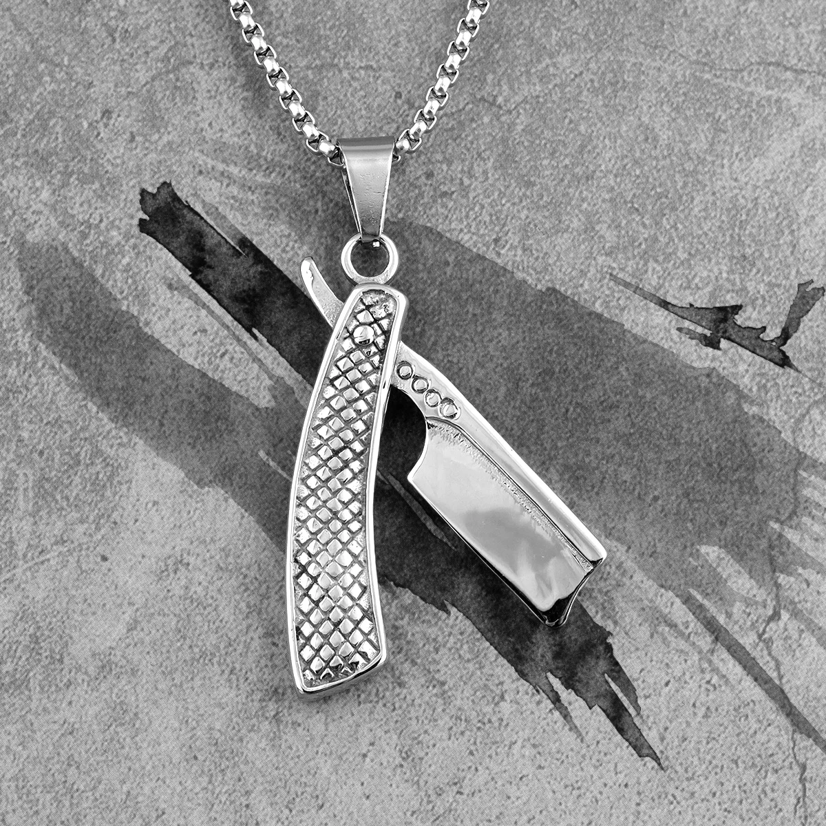 Haircut Razor Barber Long Men Necklaces Pendants Chain Punk for Boyfriend Male Stainless Steel Jewelry Creativity Gift Wholesale
Haircut Razor Barber Long Men Necklaces Pendants Chain Punk for Boyfriend Male Stainless Steel Jewelry Creativity Gift Wholesale