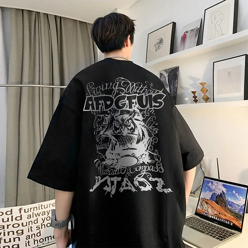 Мужская футболка оверсайз в стиле хип-хоп с принтом BA, с маленьким воротником, модная летняя повседневная модель
Мужская футболка оверсайз в стиле хип-хоп с принтом BA, с маленьким воротником, модная летняя повседневная модель