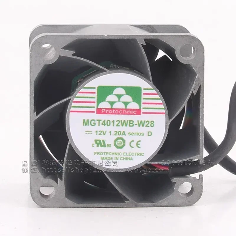 MAGIC MGT4012WB-W28 DC 12V 1.20A 40x40x28mm 4-Wire Server Cooling Fan
MAGIC MGT4012WB-W28 DC 12V 1.20A 40x40x28mm 4-Wire Server Cooling Fan