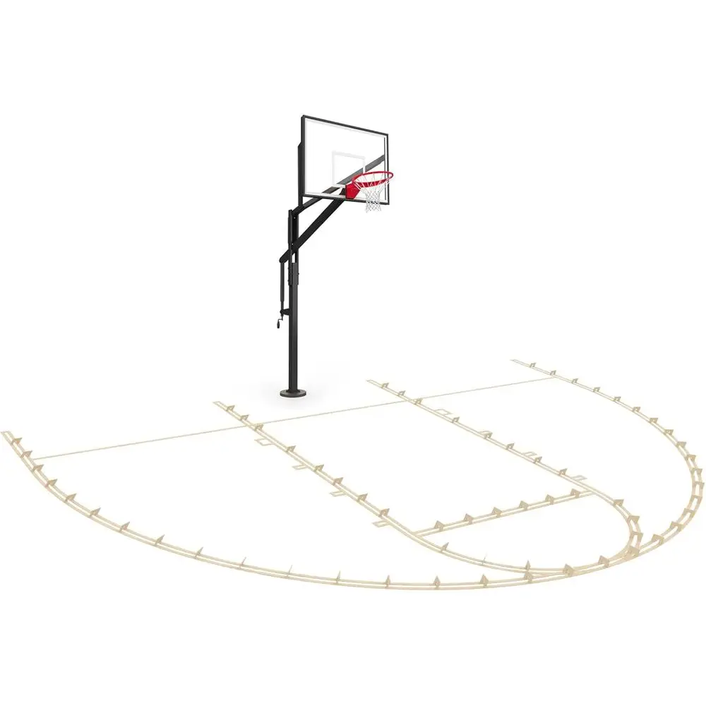 Portable Basketball Court Stencil Kit for Concrete, Asphalt, Tiles, Driveway, and Backyard - No Paint Included
Portable Basketball Court Stencil Kit for Concrete, Asphalt, Tiles, Driveway, and Backyard - No Paint Included