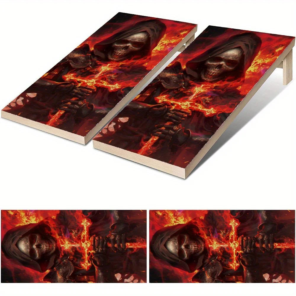 Sentence of the Flame Prison Skull Waterproof Cornhole Board Vinyl Wraps, PVC Outdoor Game Board Design, Perfect for Sports & Le
Sentence of the Flame Prison Skull Waterproof Cornhole Board Vinyl Wraps, PVC Outdoor Game Board Design, Perfect for Sports & Le