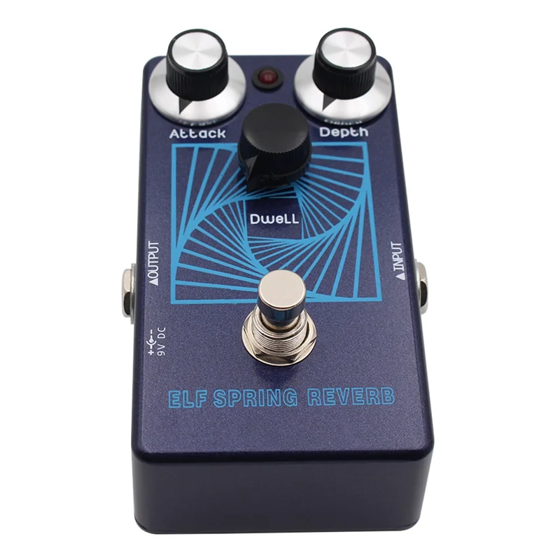 A73E-ELF SPRING REVERB Guitar& Bass Effect Pedal Featuring Vintage Voiced Reverb Echo, Creepy Analog/Digital Reverb, True Bypass
A73E-ELF SPRING REVERB Guitar& Bass Effect Pedal Featuring Vintage Voiced Reverb Echo, Creepy Analog/Digital Reverb, True Bypass