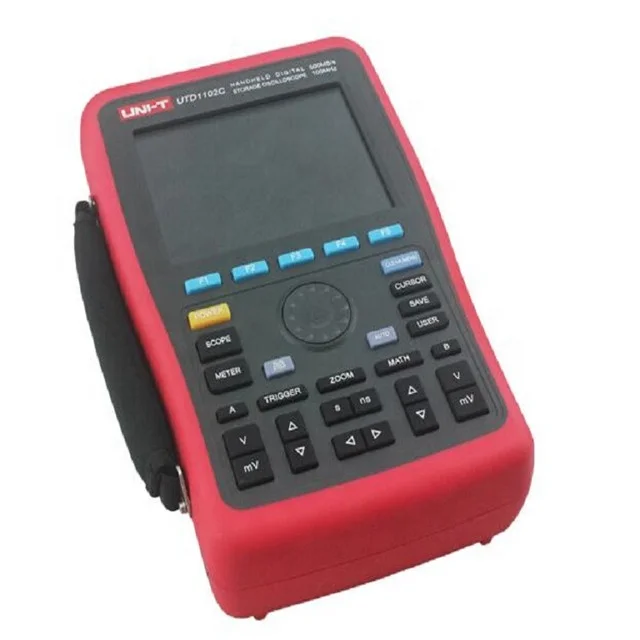 Digital Portable Storage Oscilloscope, 100MHz Bandwidth, Dual Channel, 500MS/s Sample Rate, USB Communication, UTD1102C
Digital Portable Storage Oscilloscope, 100MHz Bandwidth, Dual Channel, 500MS/s Sample Rate, USB Communication, UTD1102C