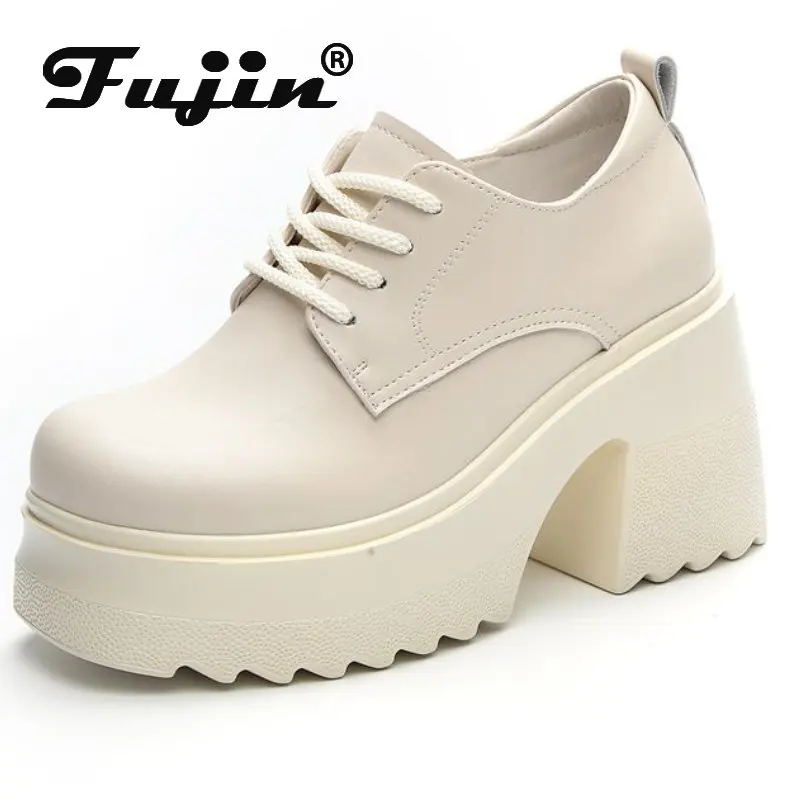 Fujin/женские туфли-лодочки из натуральной кожи на платформе 10 см; Сезон весна-лето; Брендовая обувь на скрытом каблуке; Женские мокасины на шнуровке
Fujin/женские туфли-лодочки из натуральной кожи на платформе 10 см; Сезон весна-лето; Брендовая обувь на скрытом каблуке; Женские мокасины на шнуровке
