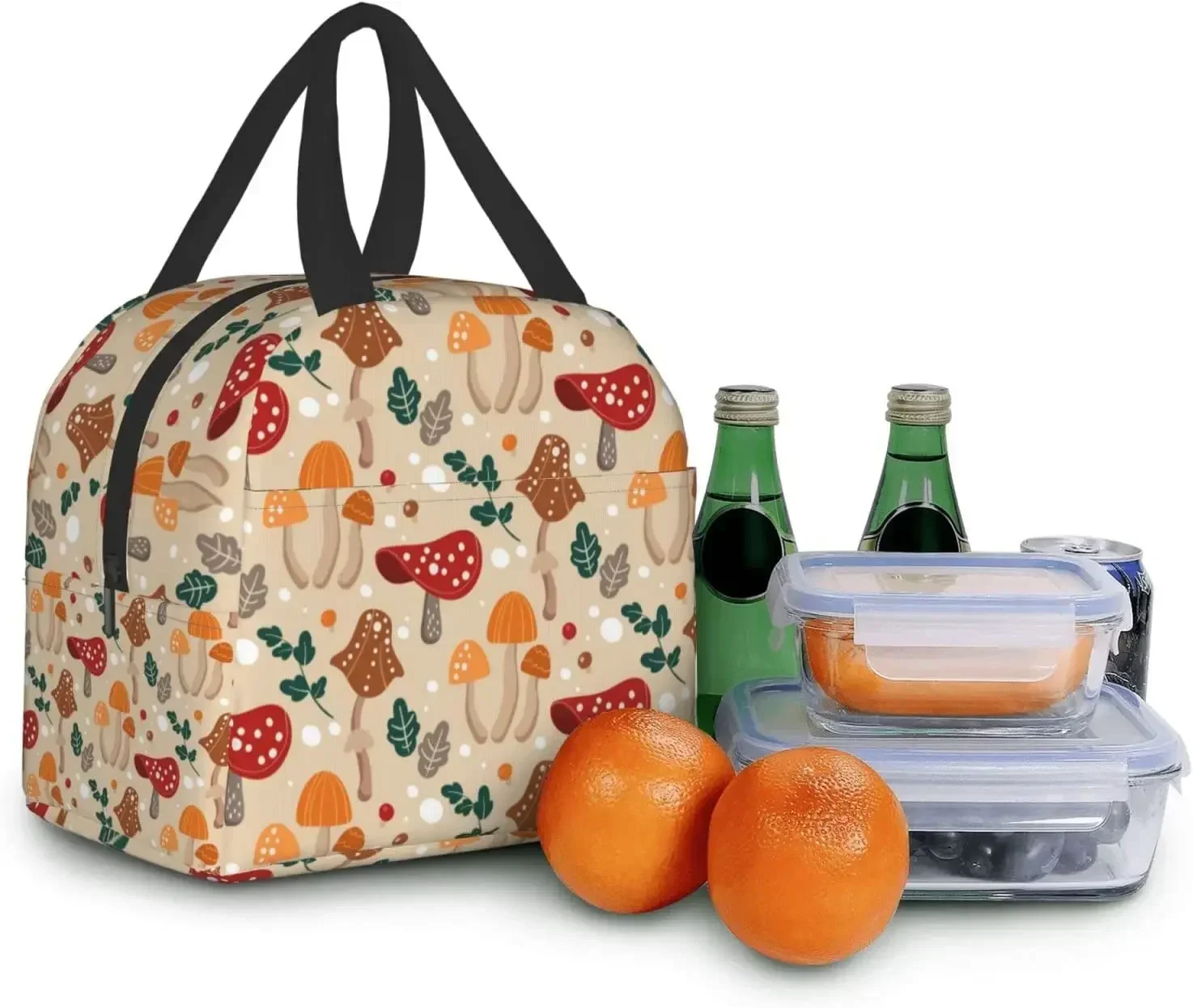 Mushroom Lunch Box Insulated Waterproof Lunch Bag with Pocket for Office Picnic Hiking Beach
Mushroom Lunch Box Insulated Waterproof Lunch Bag with Pocket for Office Picnic Hiking Beach