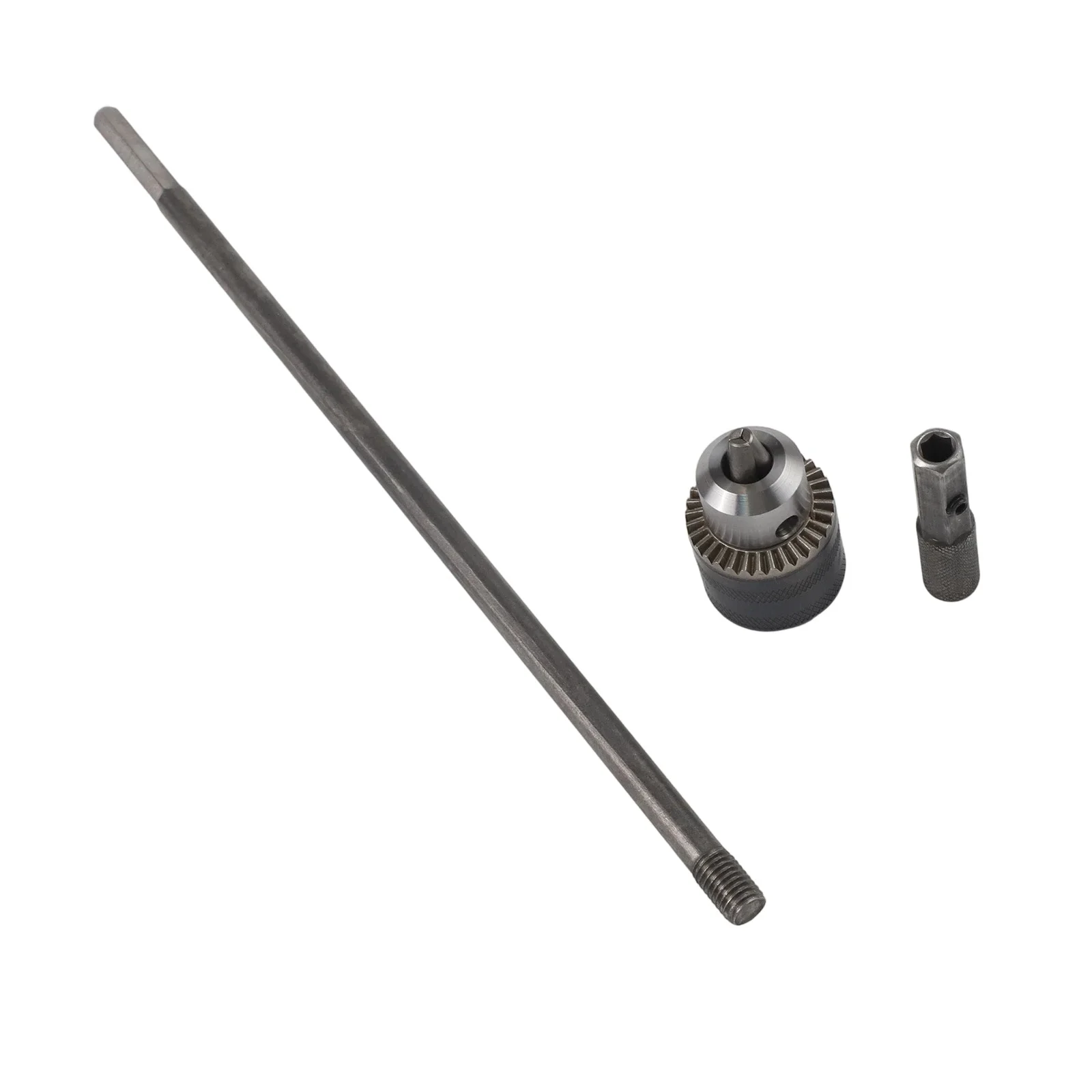 Extension Connect Rod for Deep Hole Drilling with Chuck and 8mm Hex Shank Suitable for Tight and Low Height Spaces
Extension Connect Rod for Deep Hole Drilling with Chuck and 8mm Hex Shank Suitable for Tight and Low Height Spaces