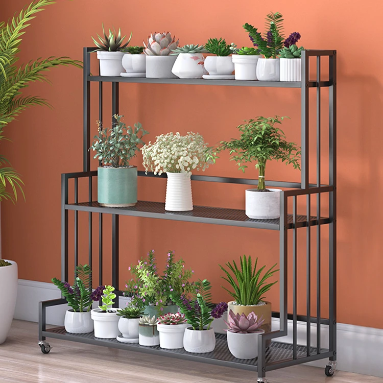 yy-Wrought Iron Flower Stand Balcony Multi-layer Simple Living Room Floor Type Mobile Wheeled Flower Shop Display Stand Modern
yy-Wrought Iron Flower Stand Balcony Multi-layer Simple Living Room Floor Type Mobile Wheeled Flower Shop Display Stand Modern