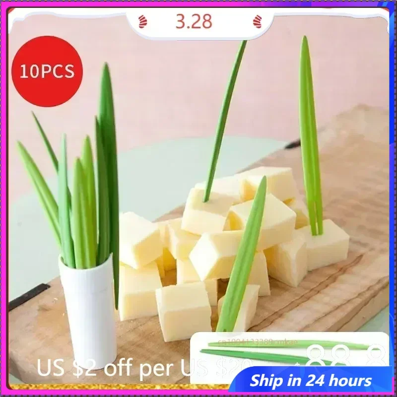Creative 10pcs/Set Green Bamboo Leaf Fruit Fork Chopsticks Cocktail Fork Wedding Festival Birthday Kitchen Gadget Fruit Tools
Creative 10pcs/Set Green Bamboo Leaf Fruit Fork Chopsticks Cocktail Fork Wedding Festival Birthday Kitchen Gadget Fruit Tools