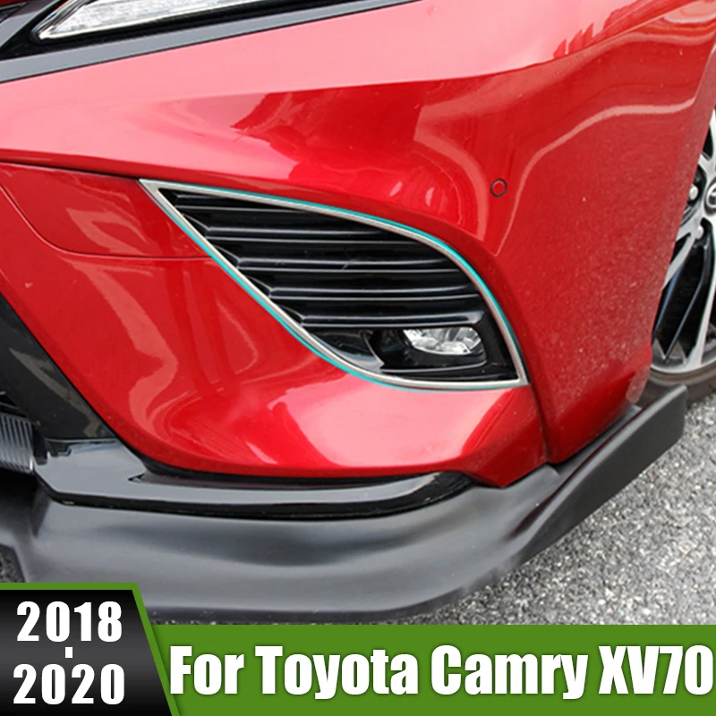 For Toyota Camry XV70 SE XSE 2018 2019 2020 Stainless Car Styling Front Fog Light Lamp Decoration Cover Trim Frame Sticker Strip
For Toyota Camry XV70 SE XSE 2018 2019 2020 Stainless Car Styling Front Fog Light Lamp Decoration Cover Trim Frame Sticker Strip
