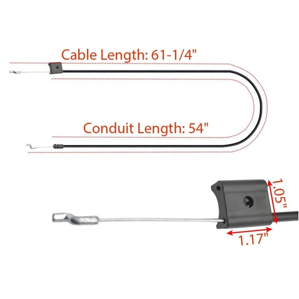 Black Engine Control Cable with Flexible Conduit for OtherBrand 133107 532133107 290 713 Replaces 290 713 54 inch
Black Engine Control Cable with Flexible Conduit for OtherBrand 133107 532133107 290 713 Replaces 290 713 54 inch